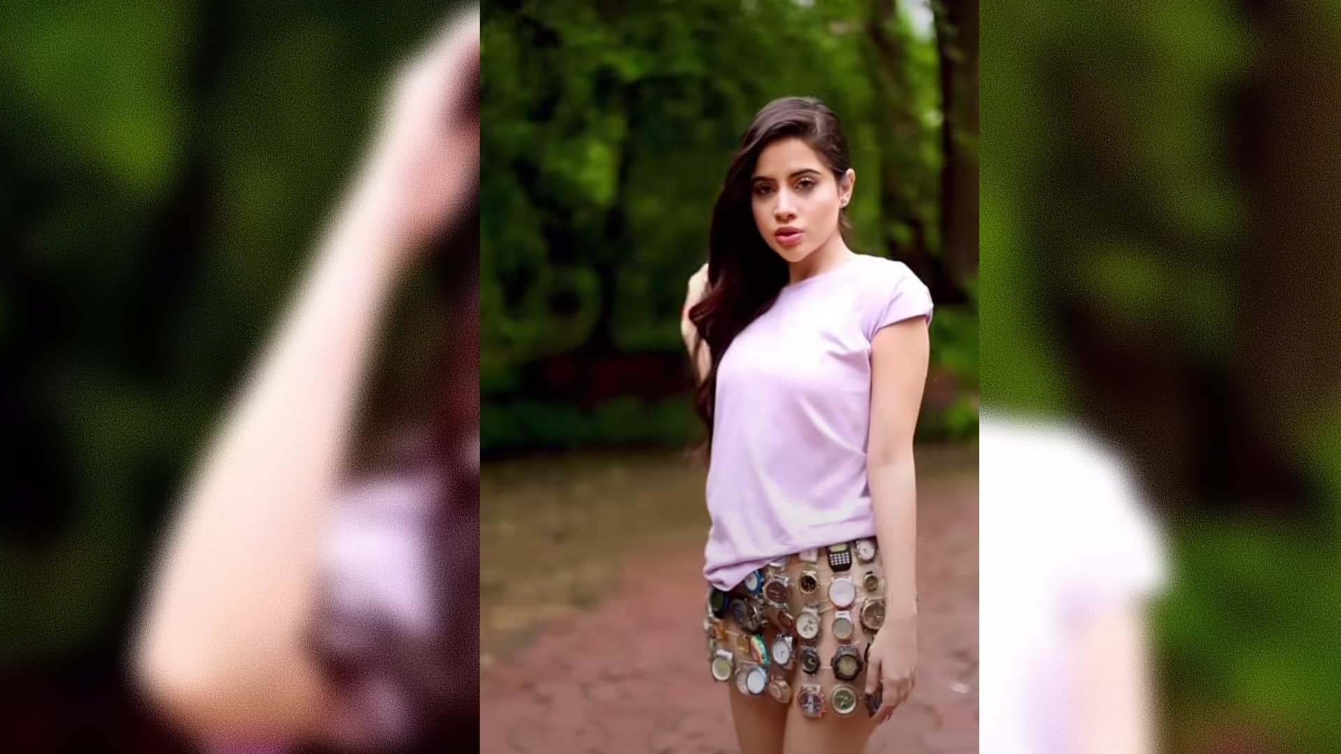 urfi latest video: Urfi Javed wore a skirt made of wrist watch