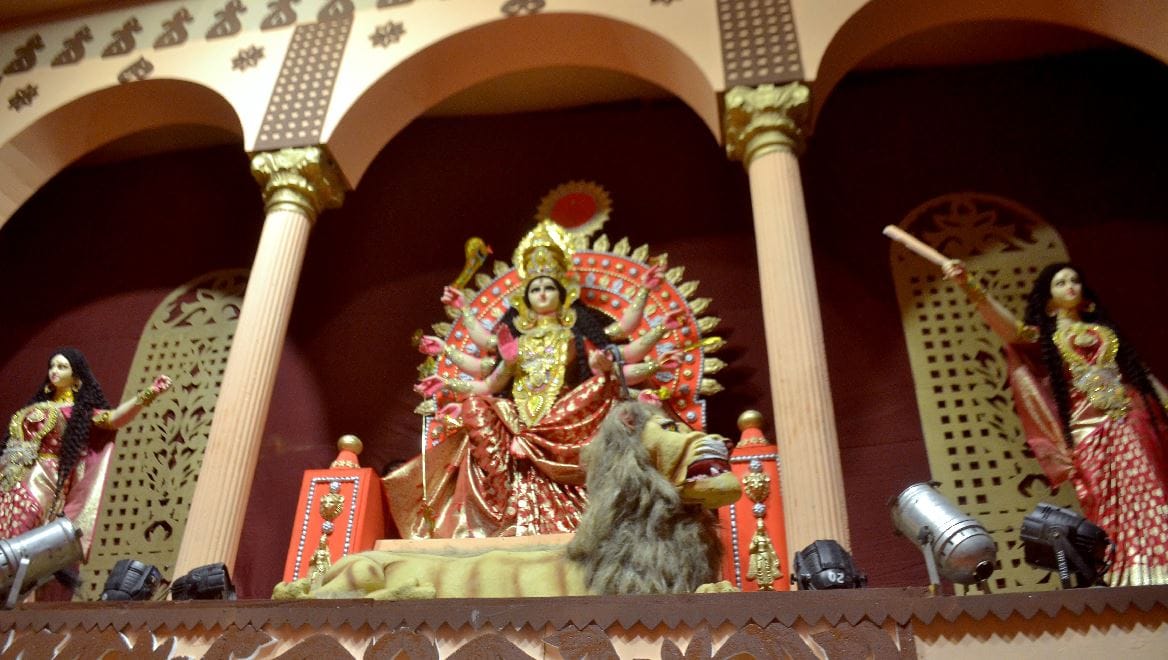 Navratri 2022 Mini Bengal decorated in Kashi varanasi grand durga puja pandal see in photos