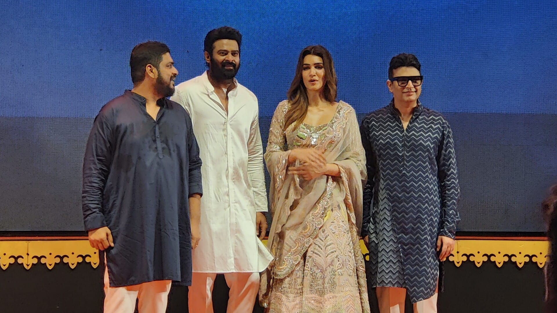 Adipurush teaser release makes Prabhas and Kriti Sanon Emotional Om Raut seeks blessings of all ram bhakts