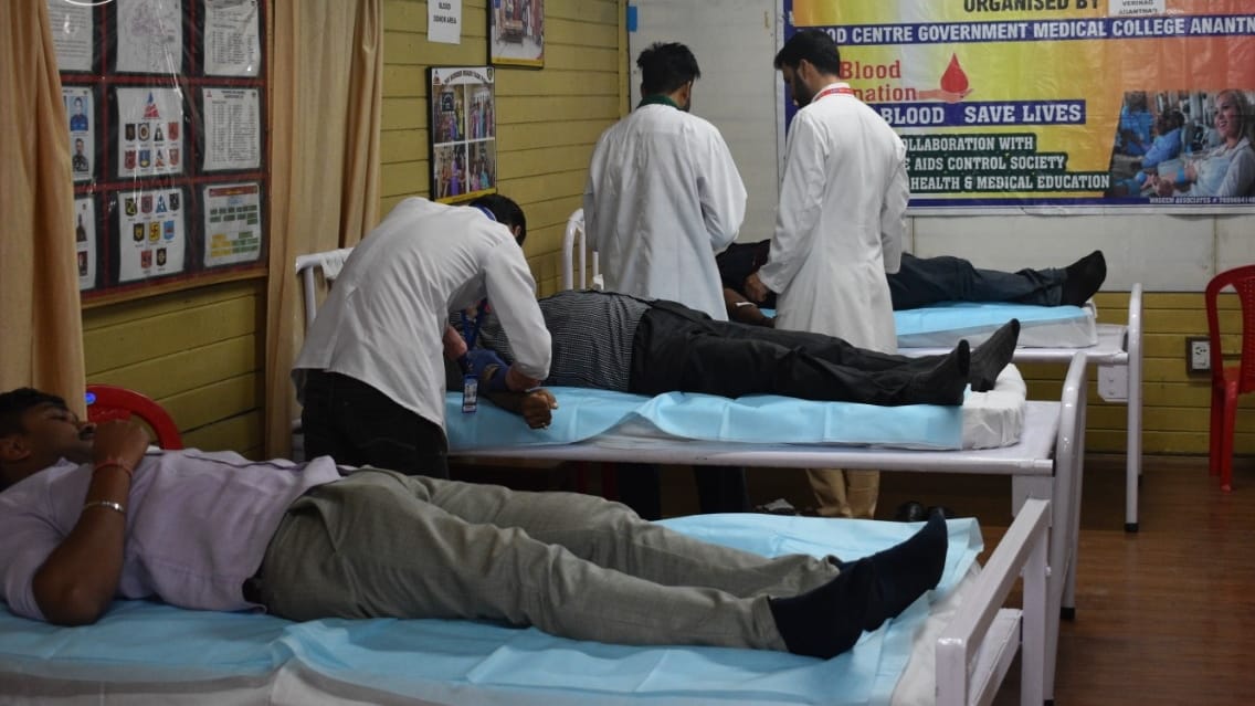 BRO organized blood donation camp in Anantnag