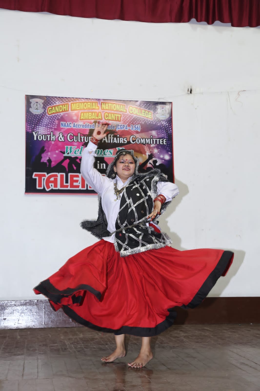 Harpreet won in dance competition, Ambala