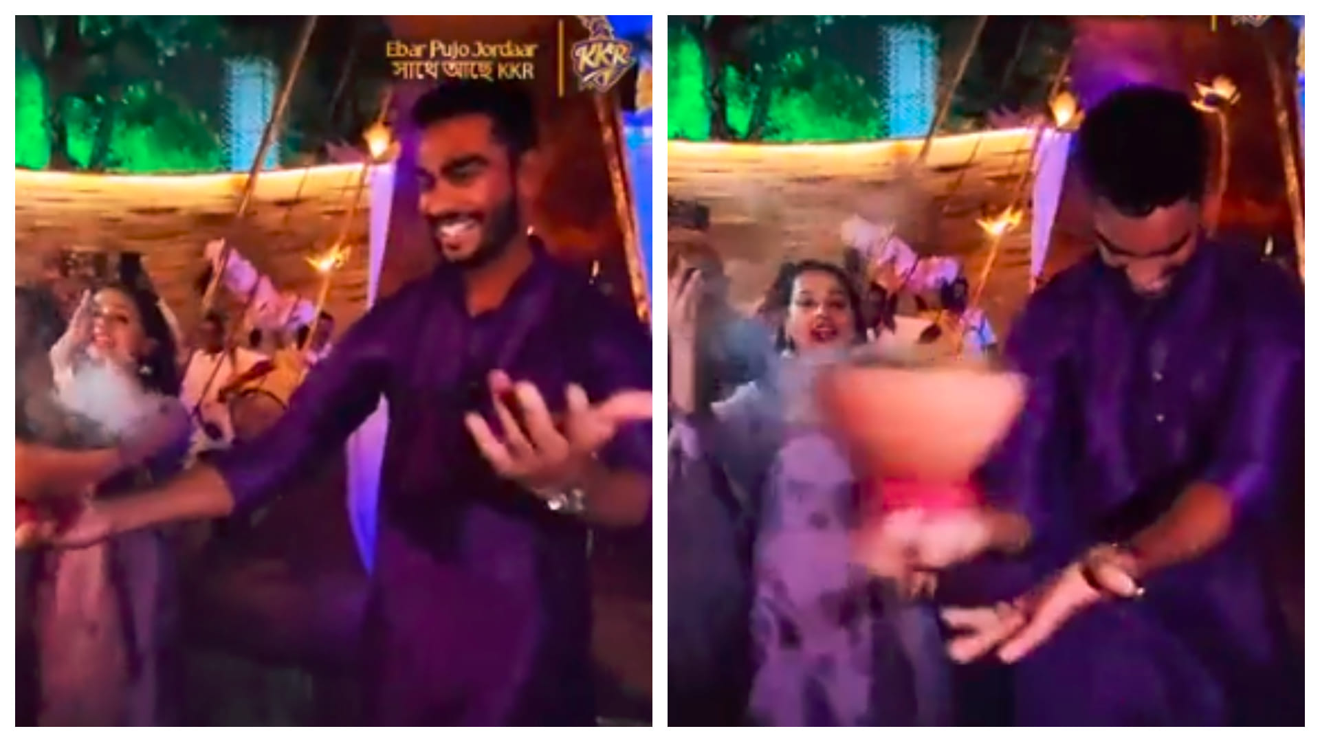 Kolkata Knight Riders Durga Puja Venkatesh Iyer Sourav Ganguly and Jhulan Goswami Celebrated Navratri 2022