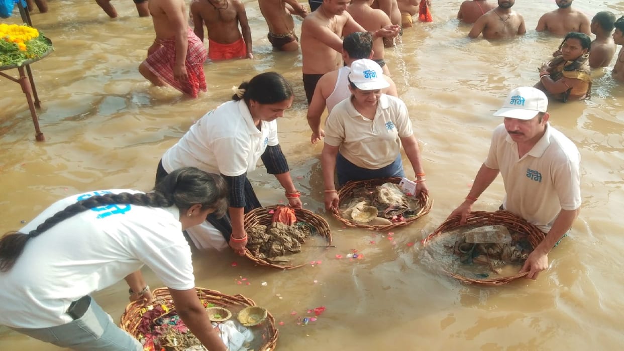 Gandhi Jayanti Namami Gange cleaned the Ganges and paid tribute to Bapu raised the awareness of cleanliness