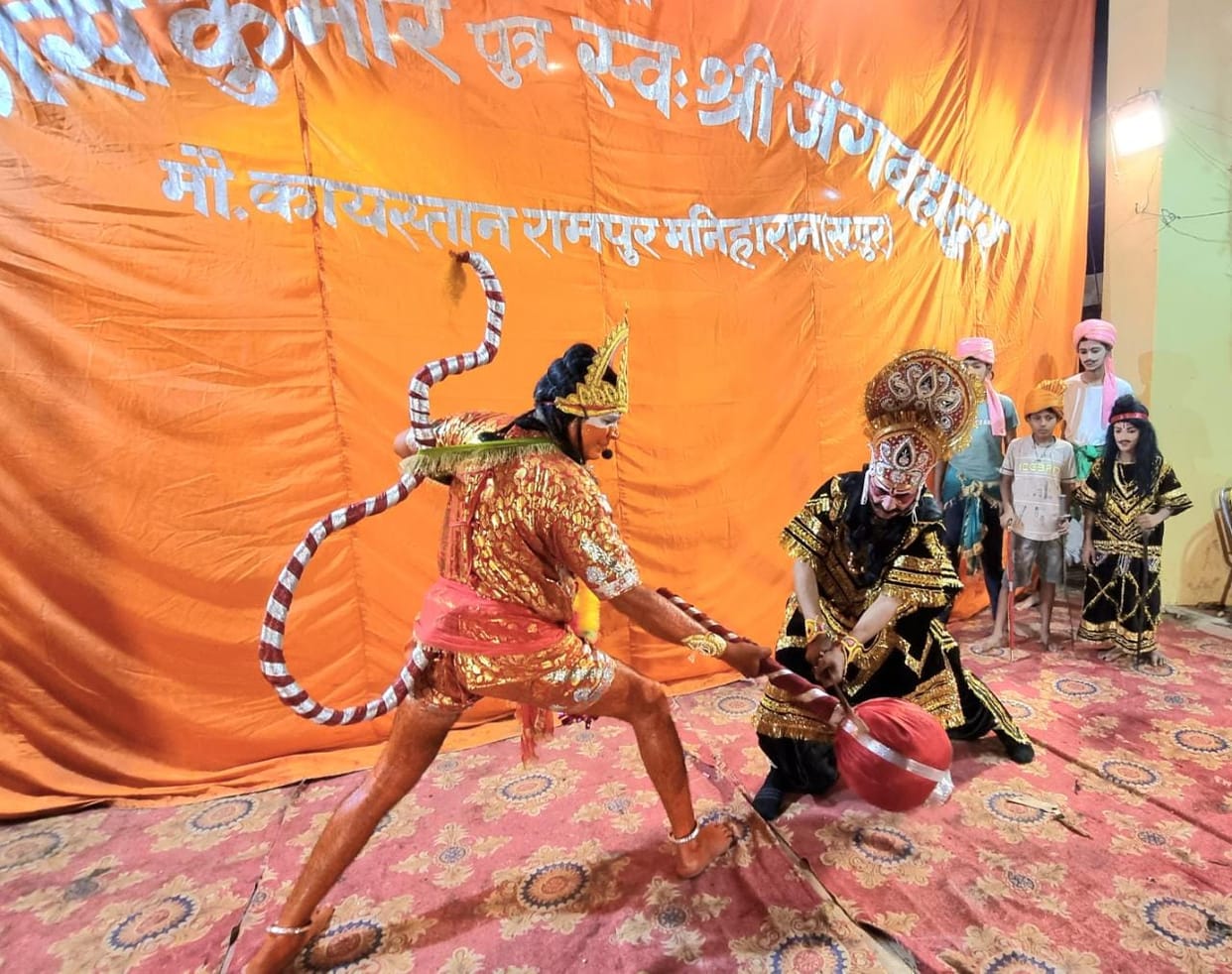 Ravana-Hanuman dialogue episode staged