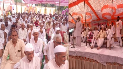 सम्मेलन में पहुंचे खाप चौधरी