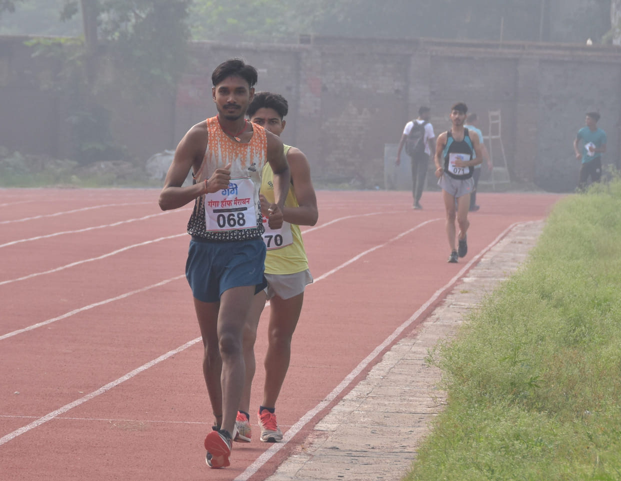 Ankur and Preeti became winners in five kilometer walk
