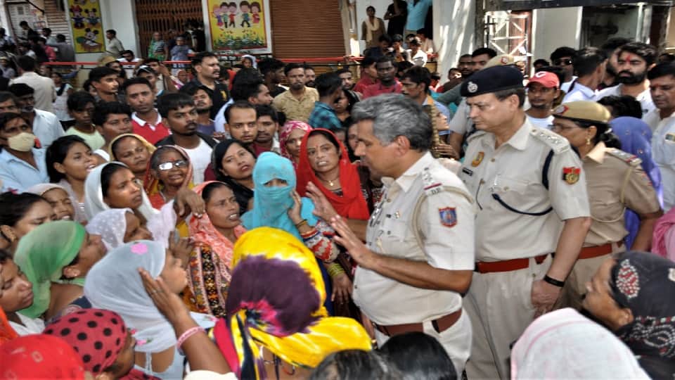 Tension after Manish murder in Nand Nagri several companies of police and paramilitary forces deployed