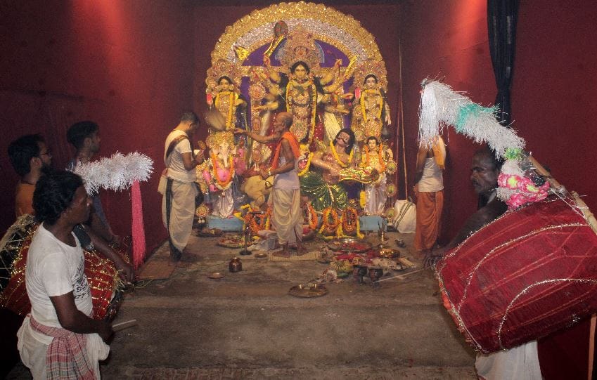 Navratri 2022 Ashtami Puja parikrma of maa Annapurna Sarvartha Siddhi Yoga is built on Sandhi Puja