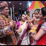 सीएम भूपेश बघेल ने किया गरबा