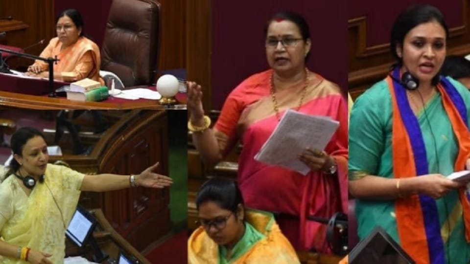 UP Assembly : Women MLAs lag behind in asking questions in the assembly