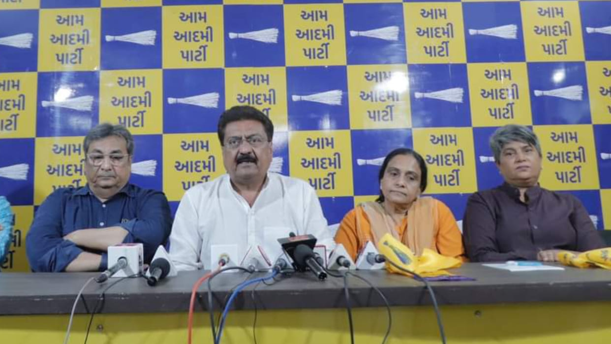 Gujarat Former state home ministers son former CMs daughter Dalit writer join AAP
