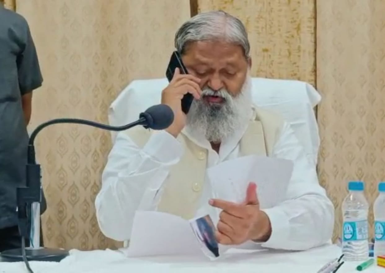Anil Vij took DSP's class, said - has taken oath of justice, giving support to the culprits