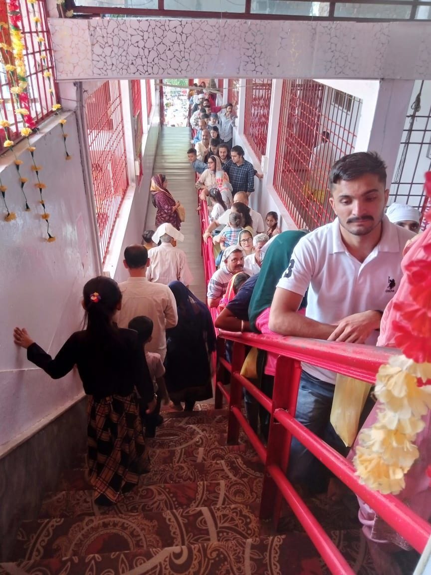 Five thousand devotees honored the head in Bhalei Mata temple