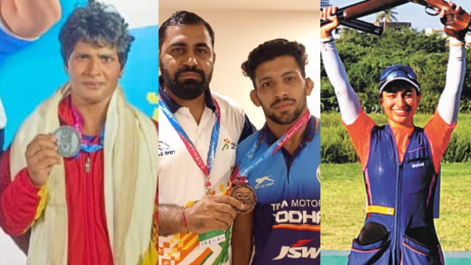 Ghanimat won gold, wrestler Neetu won silver, Sumit won bronze