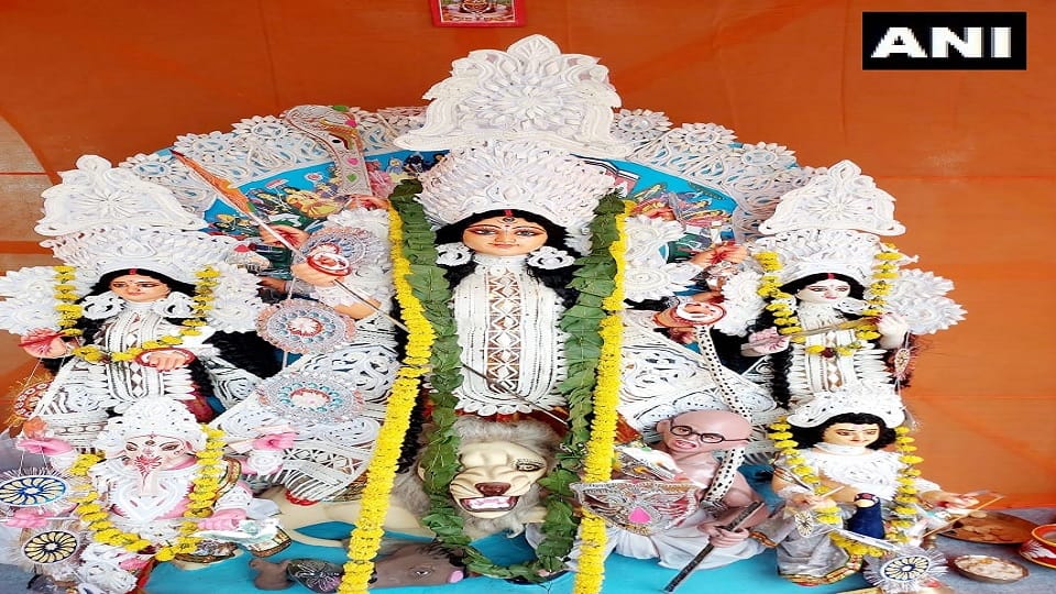 Complaint against Hindu Mahasabha over idol resembling Gandhiji instead of Asura