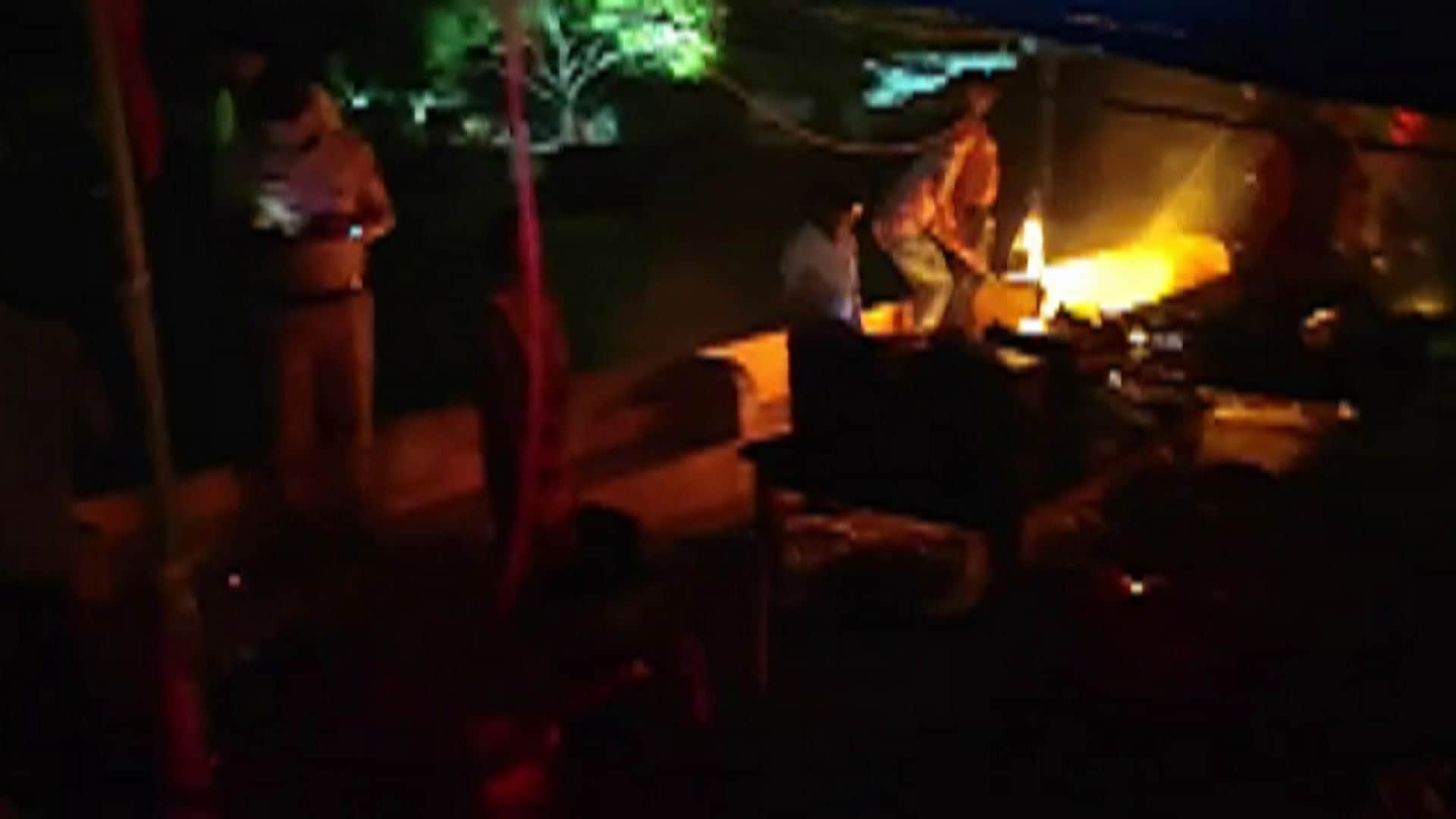 Bhadohi Durga Puja Pandal Fire Break Case More than 67 Injured See Photos