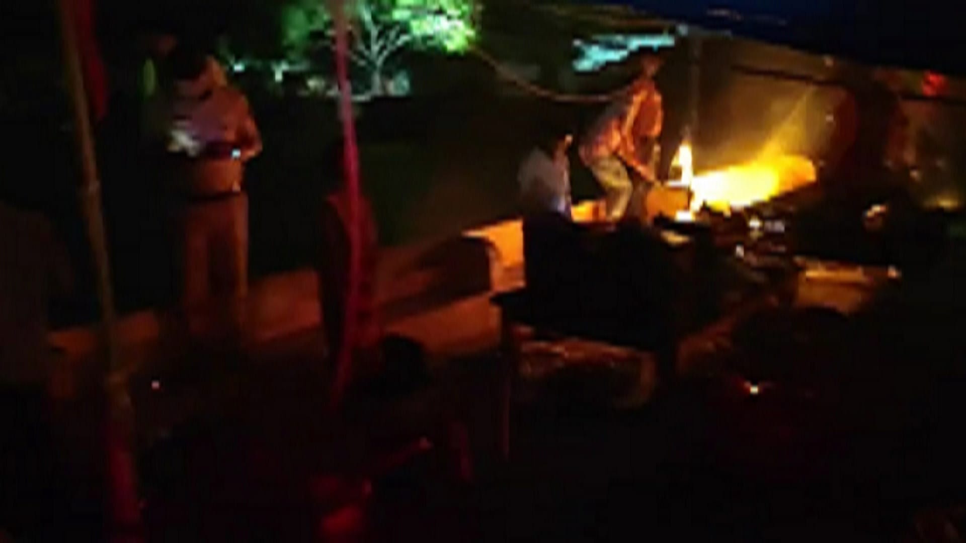 Bhadohi Durga Puja Pandal Fire Break Case More than 67 Injured See Photos