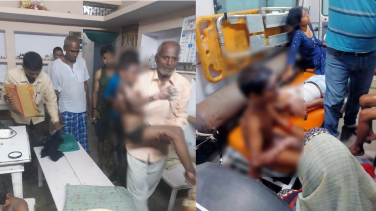 Bhadohi Fire In Durga Pandal Scorched children kept screaming, people cried seeing the pain of innocent