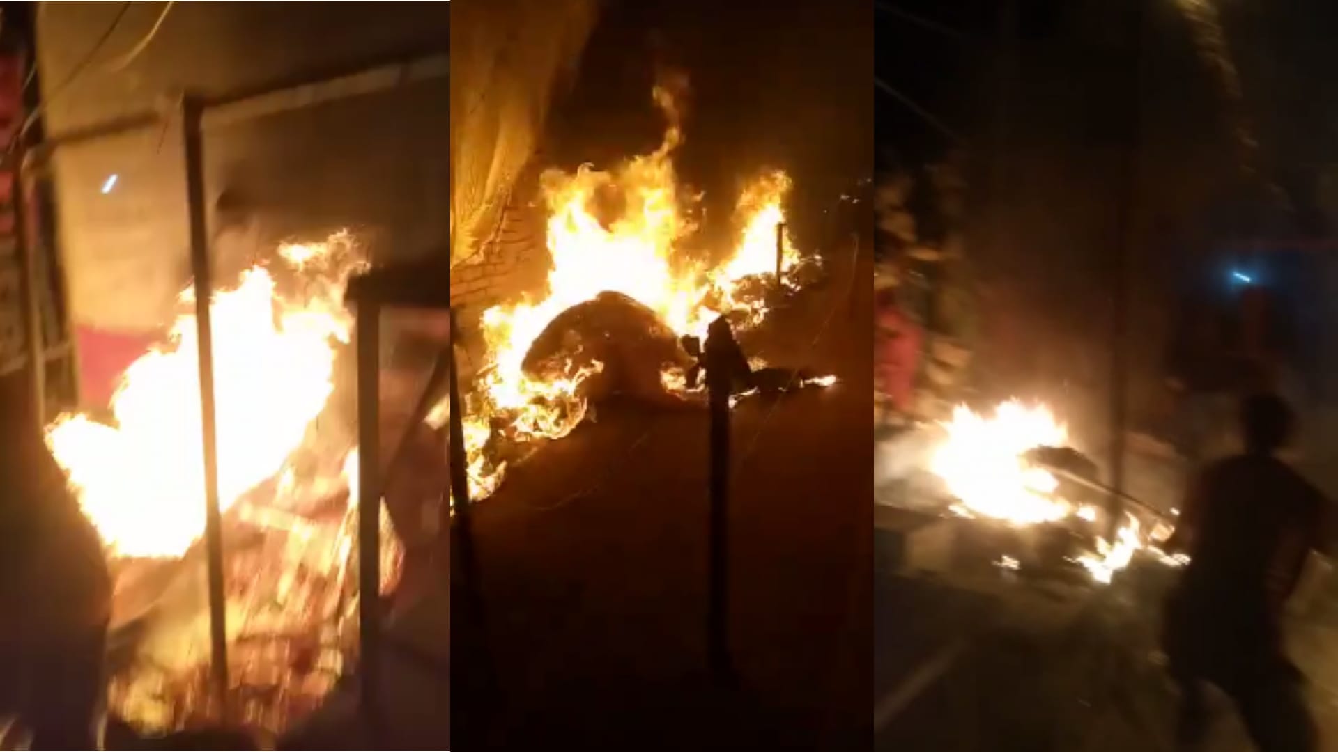 Bhadohi Durga Puja Pandal Fire Daughter in trauma center, mother moaning in Mandal hospital