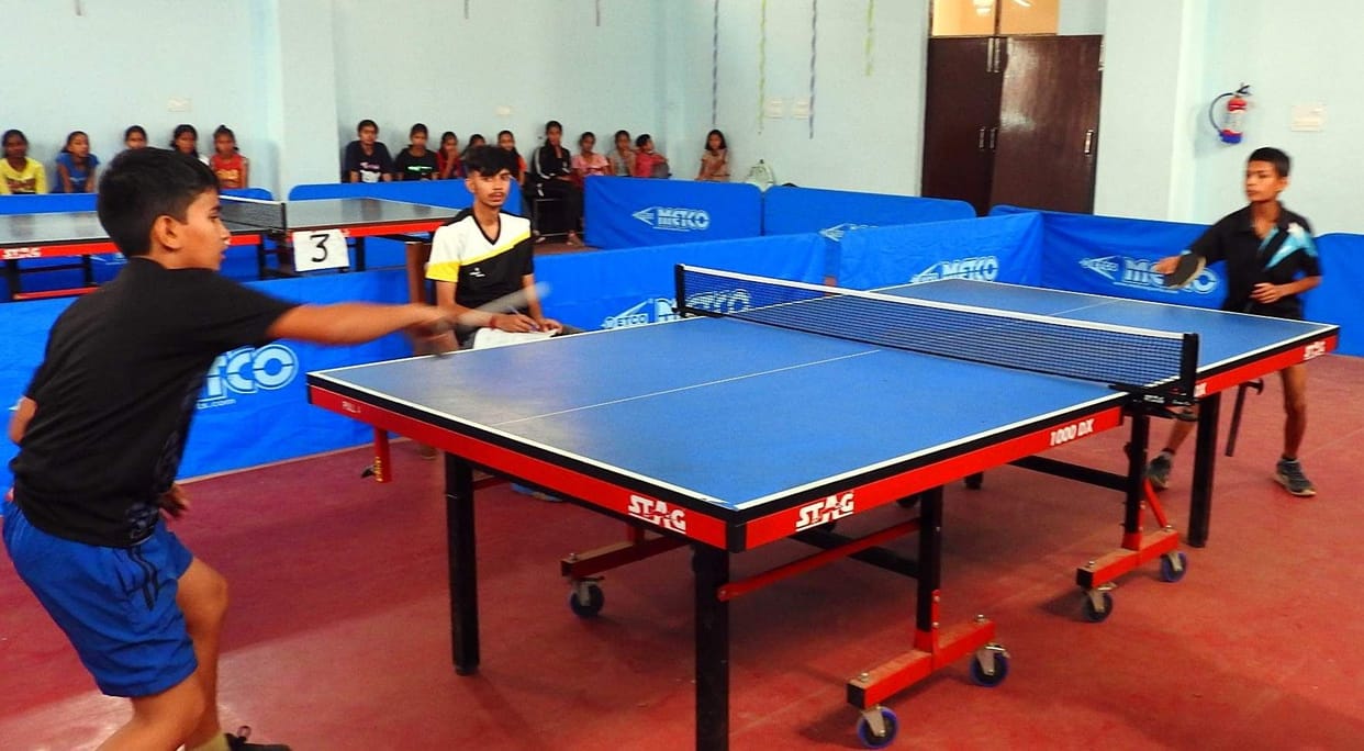 Parul, Sneha, Meenakshi won the match in the girl's singles category