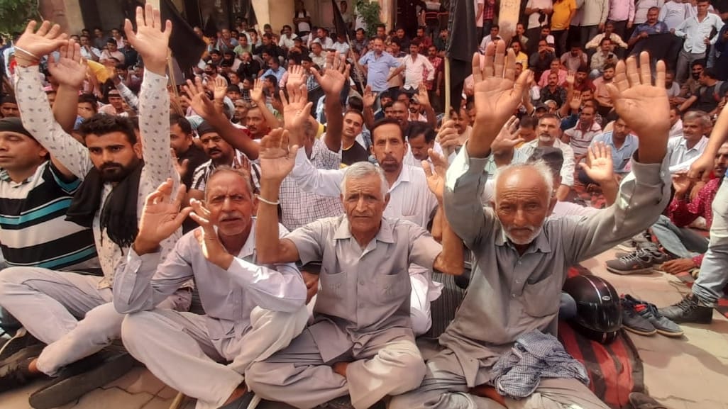 jammu PHE Dailywazer strike crossed 105 days protest in support of pending demands