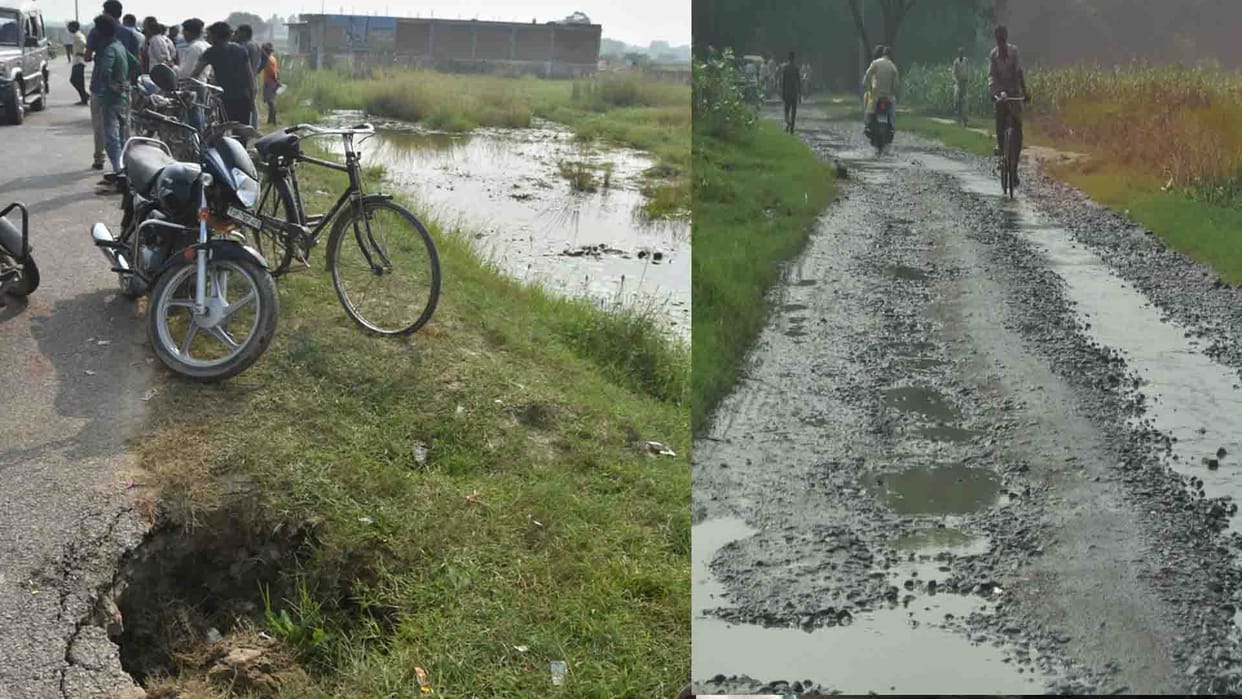 Kanpur Ghatampur Accident: Potholes in place on the 22 km route