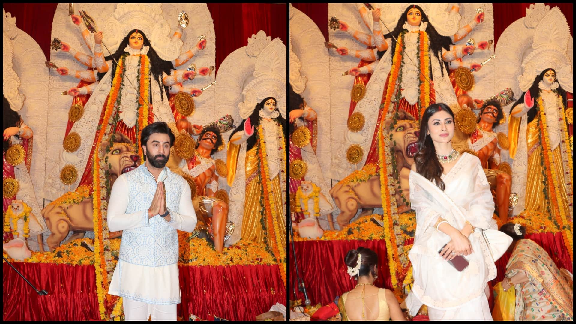 From Ranbir kapoor Jaya bachbach to Rani mukherjee Kajol mouni roy spotted at durga puja for seeking blessings