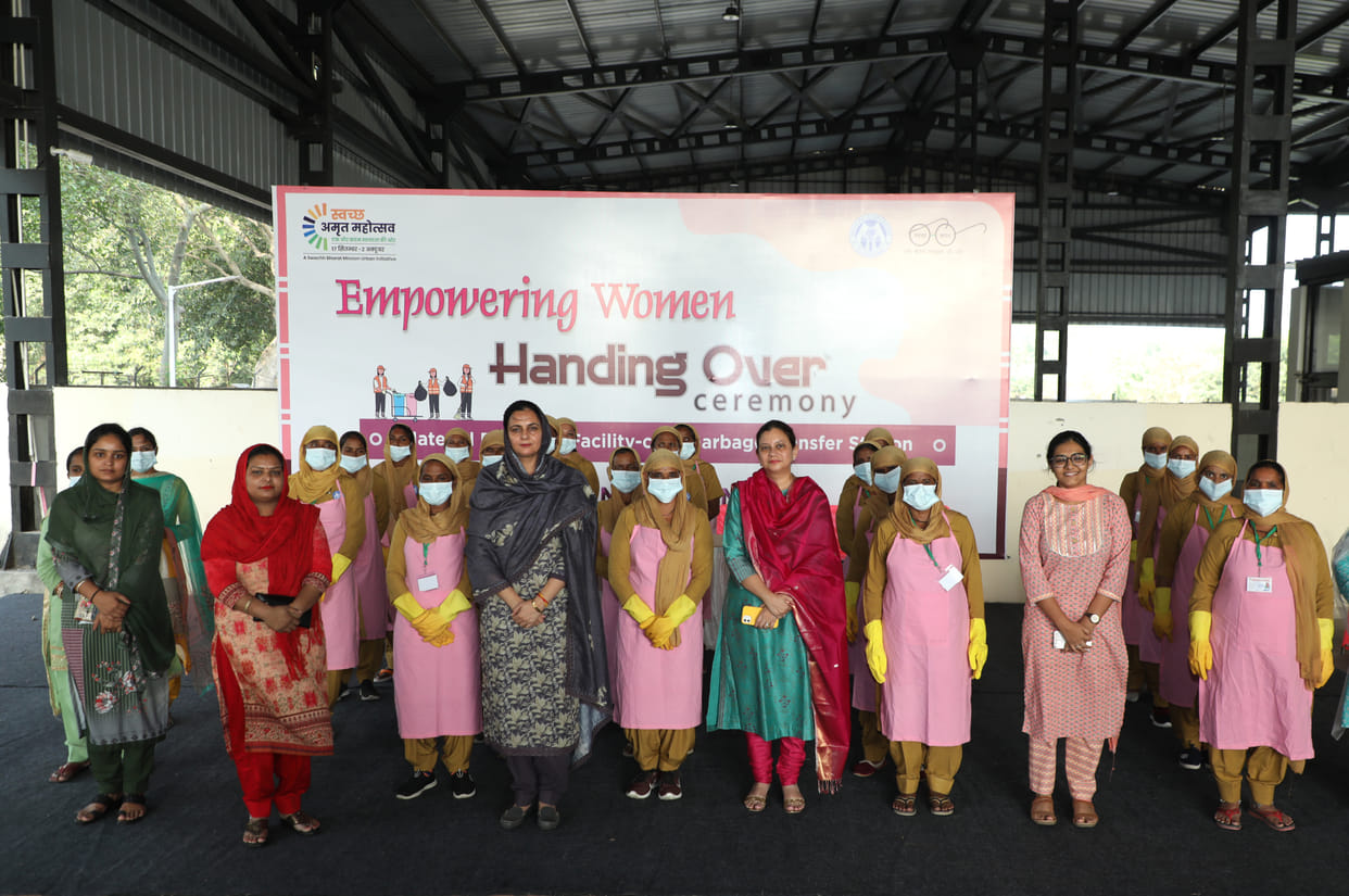 Now women will play a role in cleanliness campaign, country's first Pink MRF center started