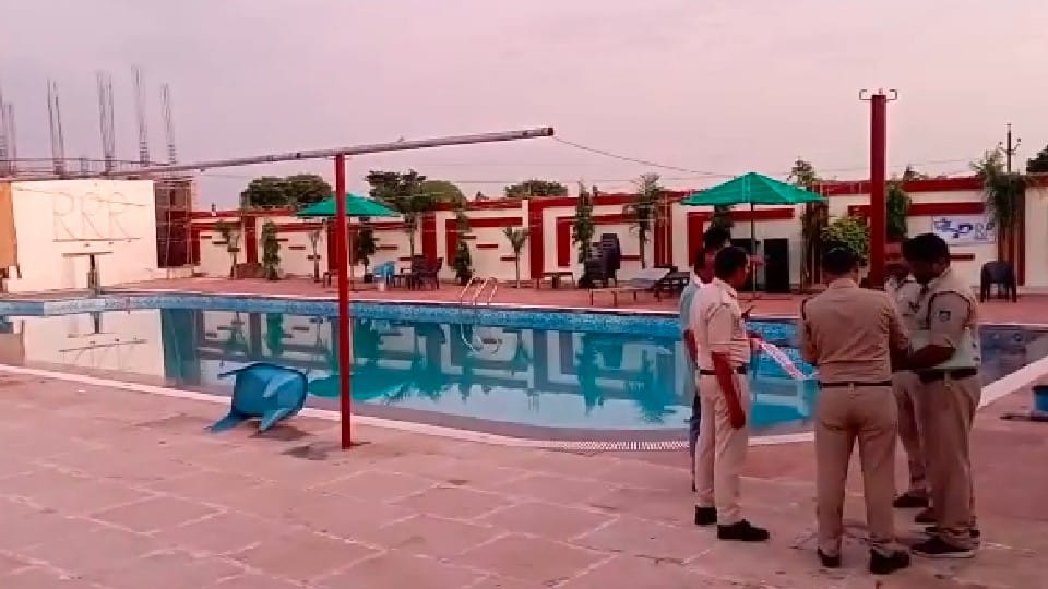Pool party was going on in the name of Garba in Sheopur