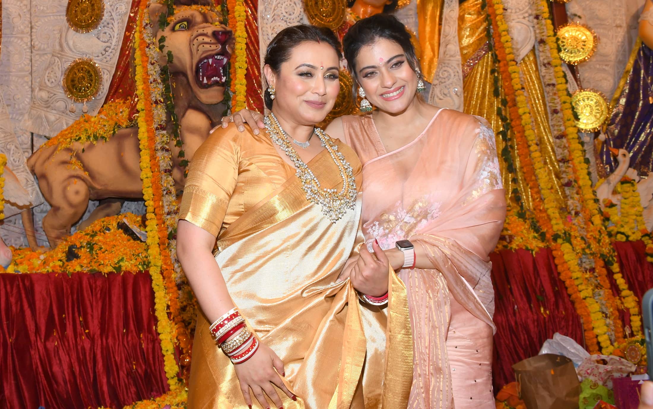 From Ranbir kapoor Jaya bachbach to Rani mukherjee Kajol mouni roy spotted at durga puja for seeking blessings