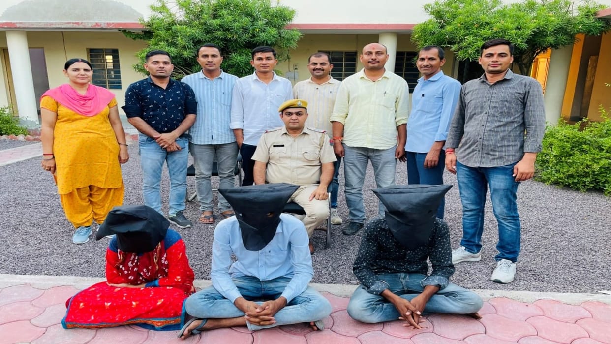 Crime News Three people arrested for robbing car driver in Barmer