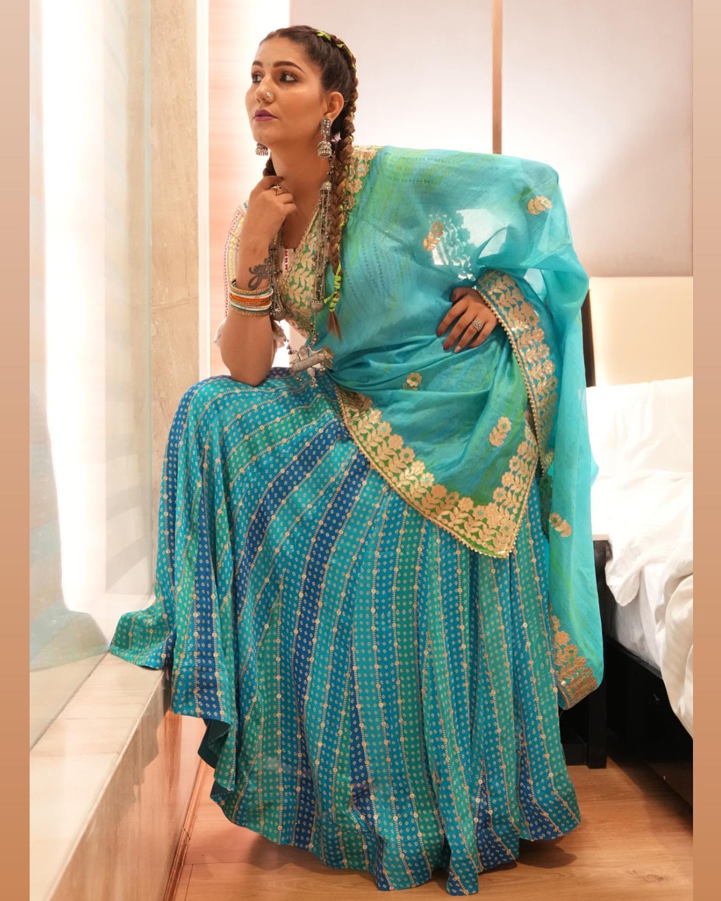 hariyanvi dancer sapna chaudhary latest photos in ethnic wear went viral on internet