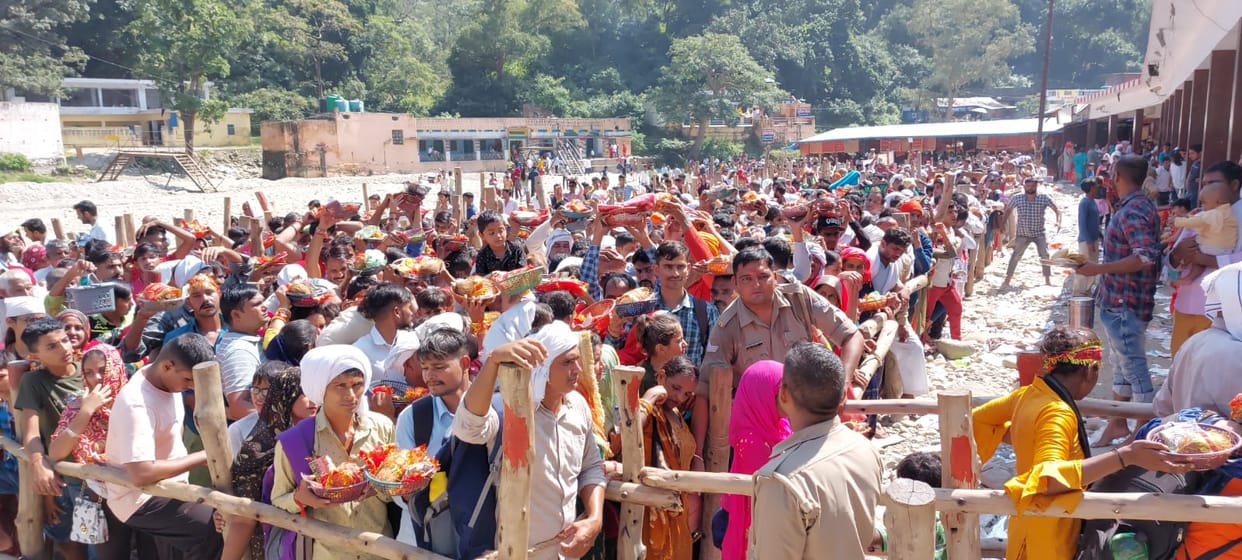 Flood of faith on Durga Ashtami in Shakambhari