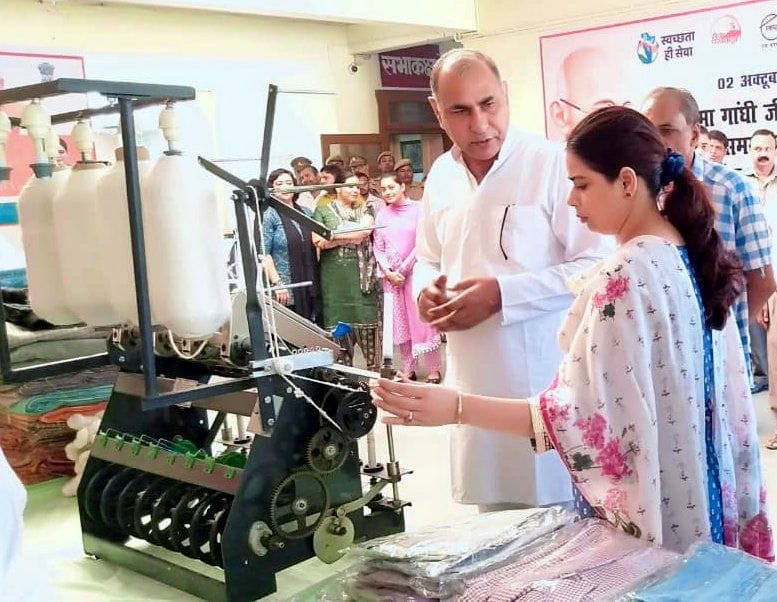 Gandhi, Shastri Jayanti celebrated, Khadi exhibition in Collectorate