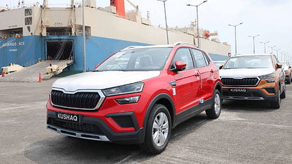Skoda Auto India commences export of made-in-India Kushaq mid-size SUV to global markets News in Hindi