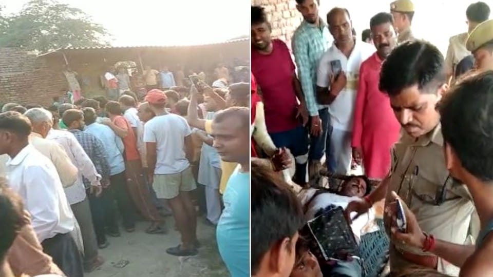 Police beat villagers in front of BJP MLA in Etah