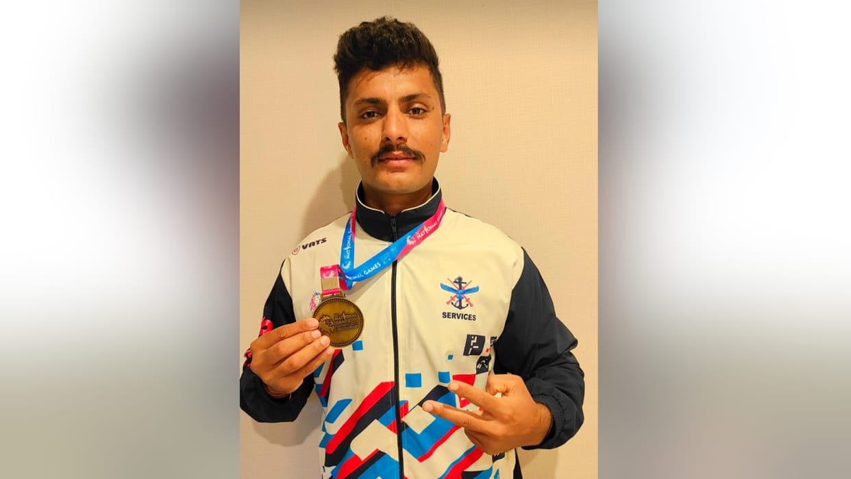 Ankush Tomar won gold medal in National Games Sirmaur himachal pradesh