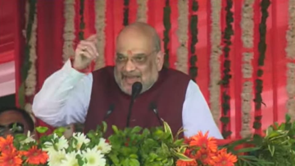 Union Home Minister Amit Shah with Assam CM Himanta Biswa Sarma at temple to offer prayers to Maa Kamakhya