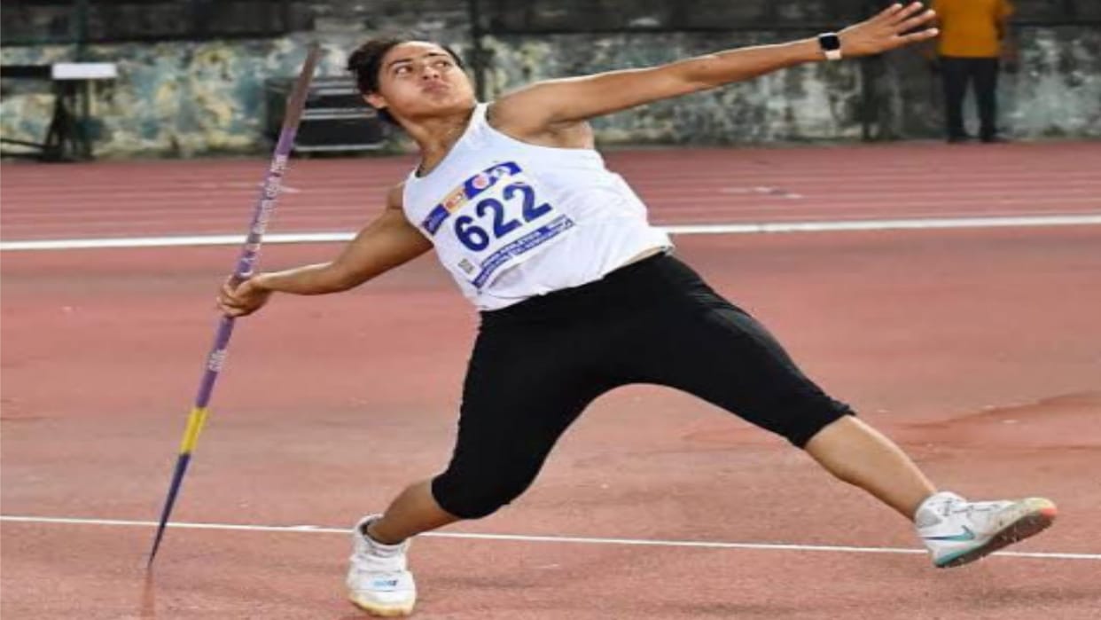 National Games:  Annu Rani won Gold Madel with a throw of 54.56 meters in javelin