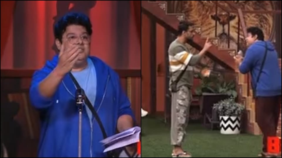 Bigg boss 16 sajid khan and shalin bhanot fight in salman khan massive drama in nomination task