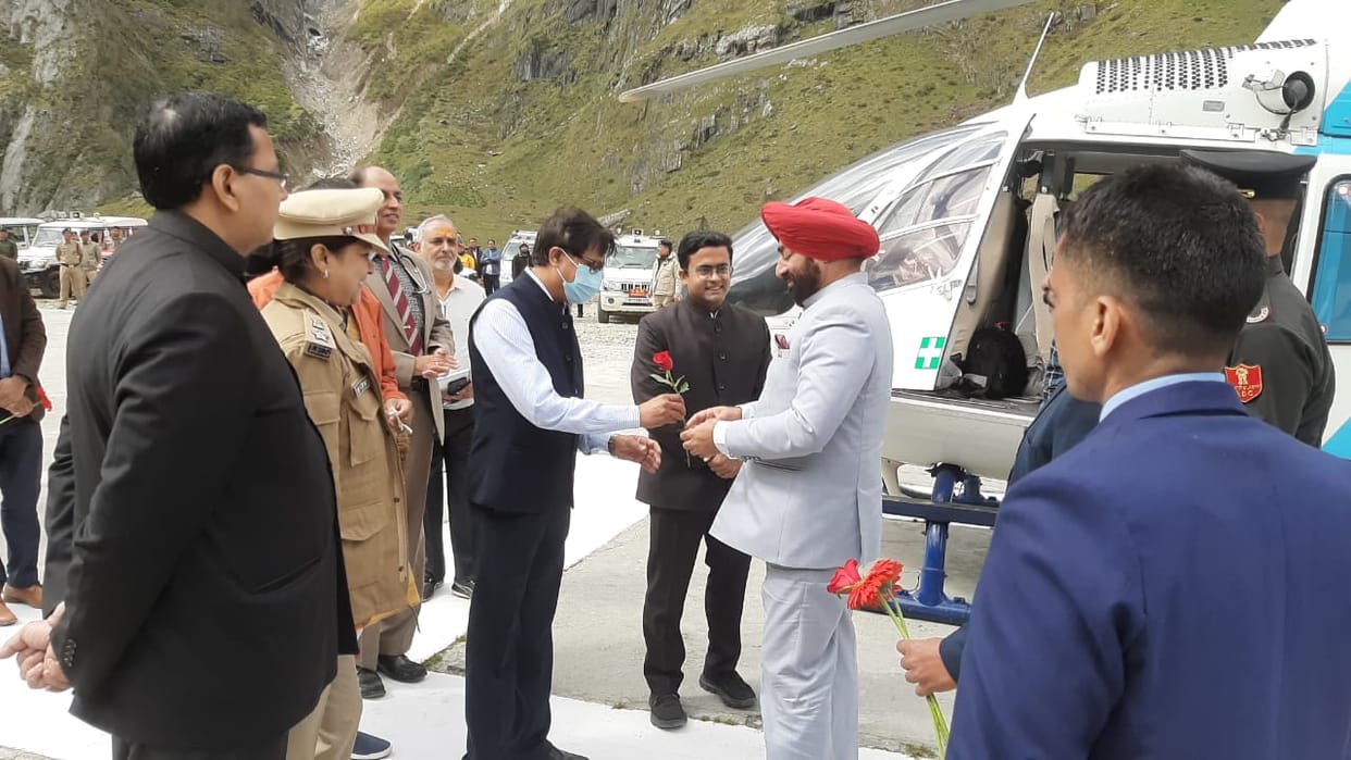 Uttarakhand news: Governor Gurmeet Singh reaches Badrinath Dham today for two days visit