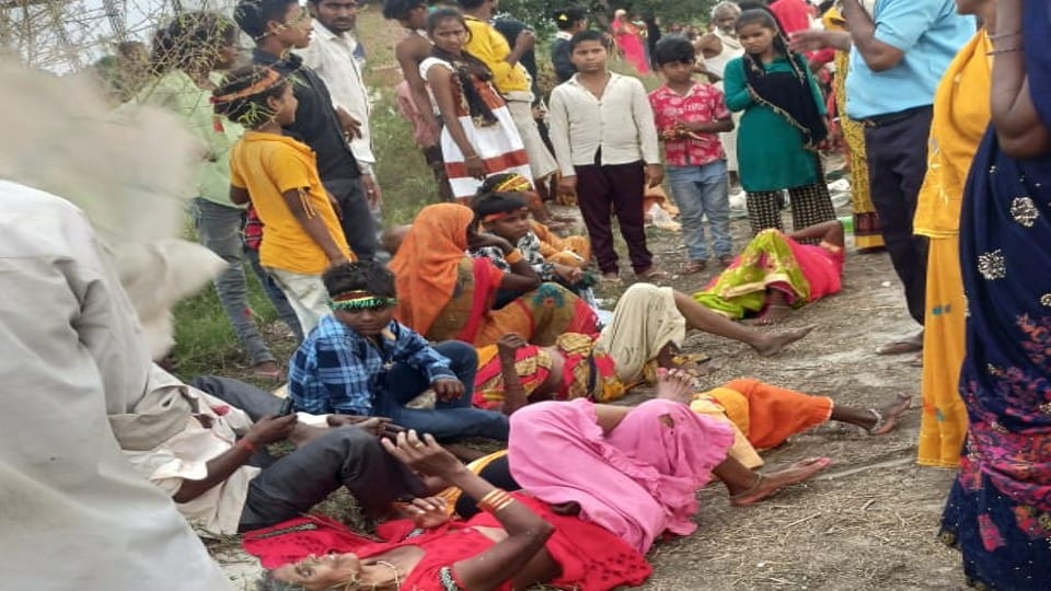 Many devotees injured after tractor-trolley overturned in Kasganj