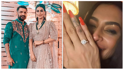 Social Media Users thinks Bigg Boss couple Eijaz Khan Pavitra Punia got engaged as Actress flaunts her ring