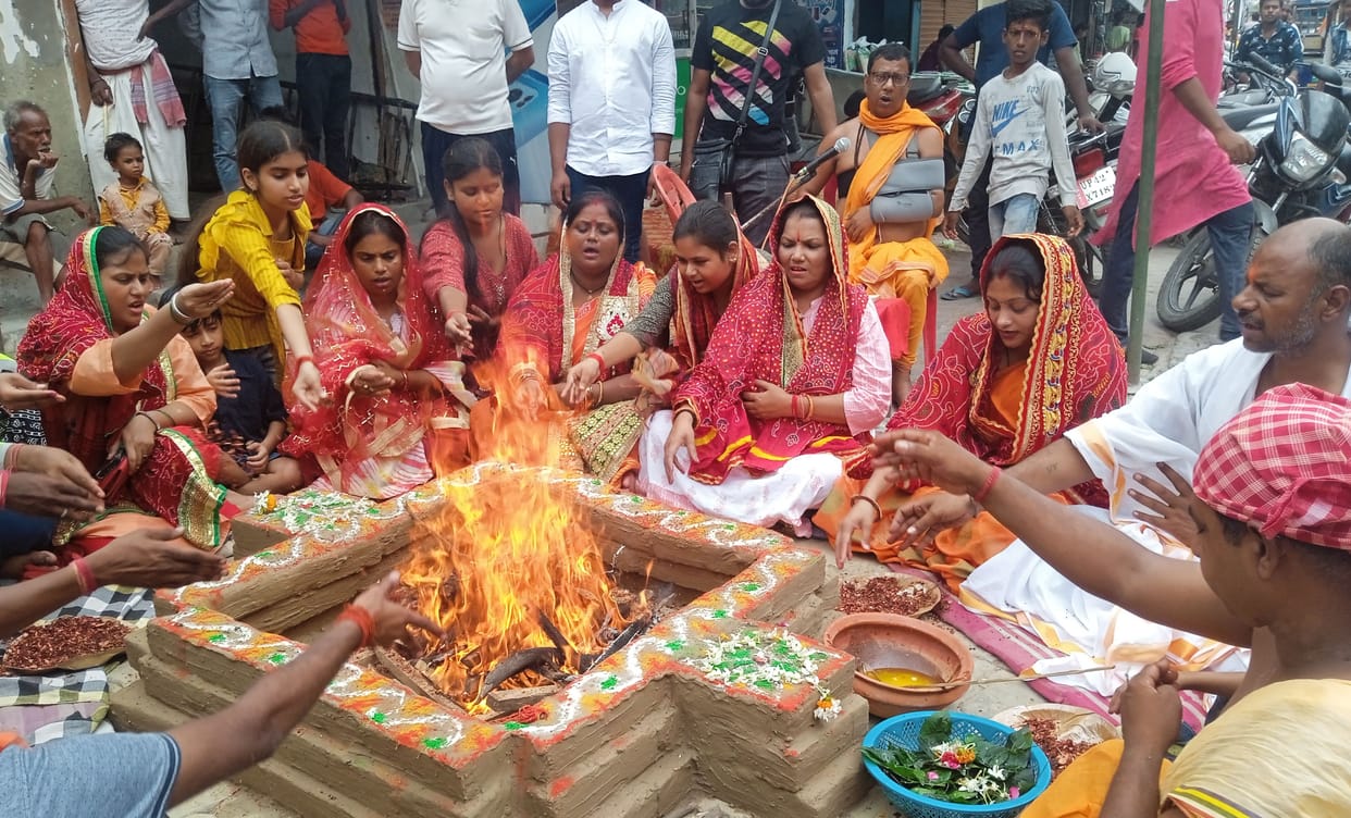 gonda,Navrat,kanya poojan