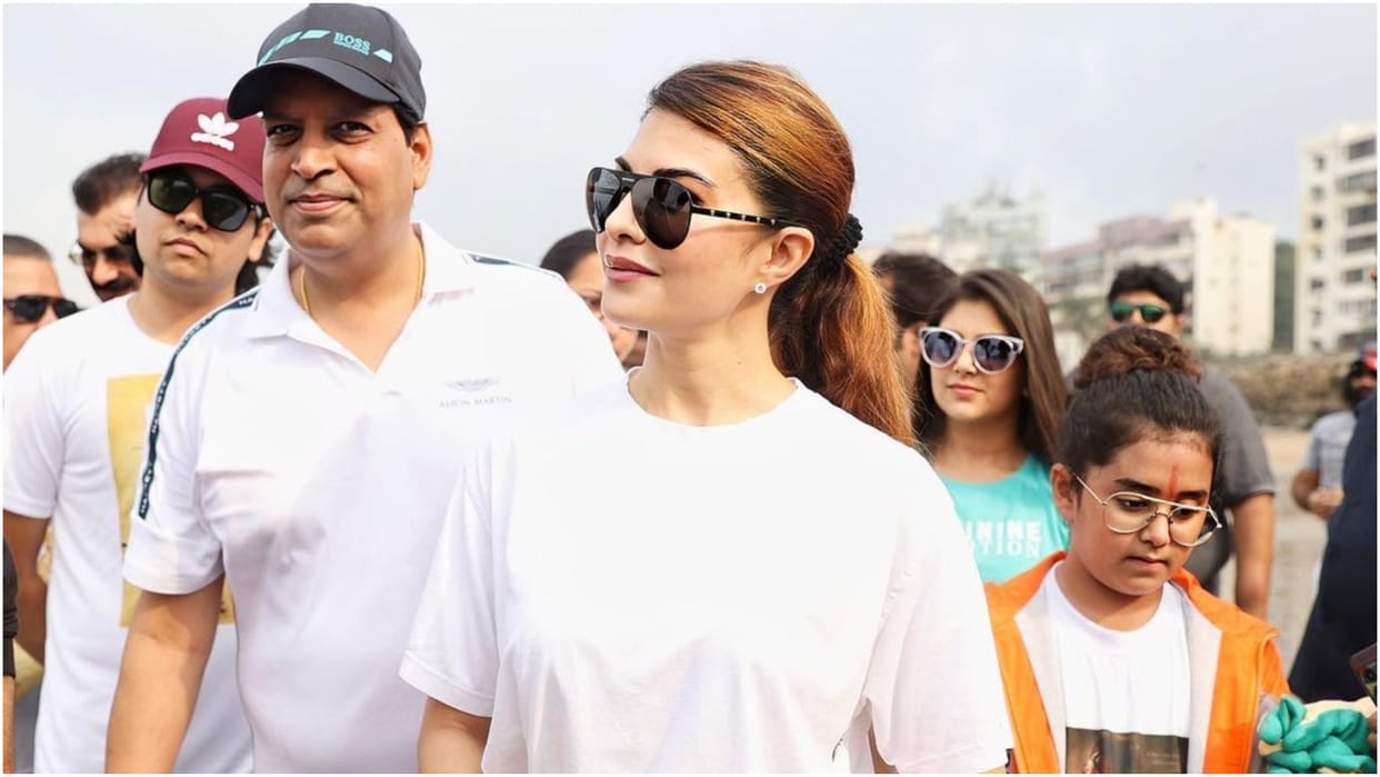 Jacqueline Fernandez trolled for sharing beach cleaning photos, user says will sukesh chandrasekhar give money