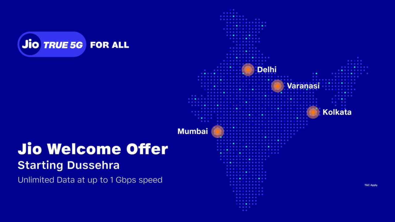 Jio 5G Welcome Offer Explained Free 5G Data 1 Gbps Speed Jio True 5G