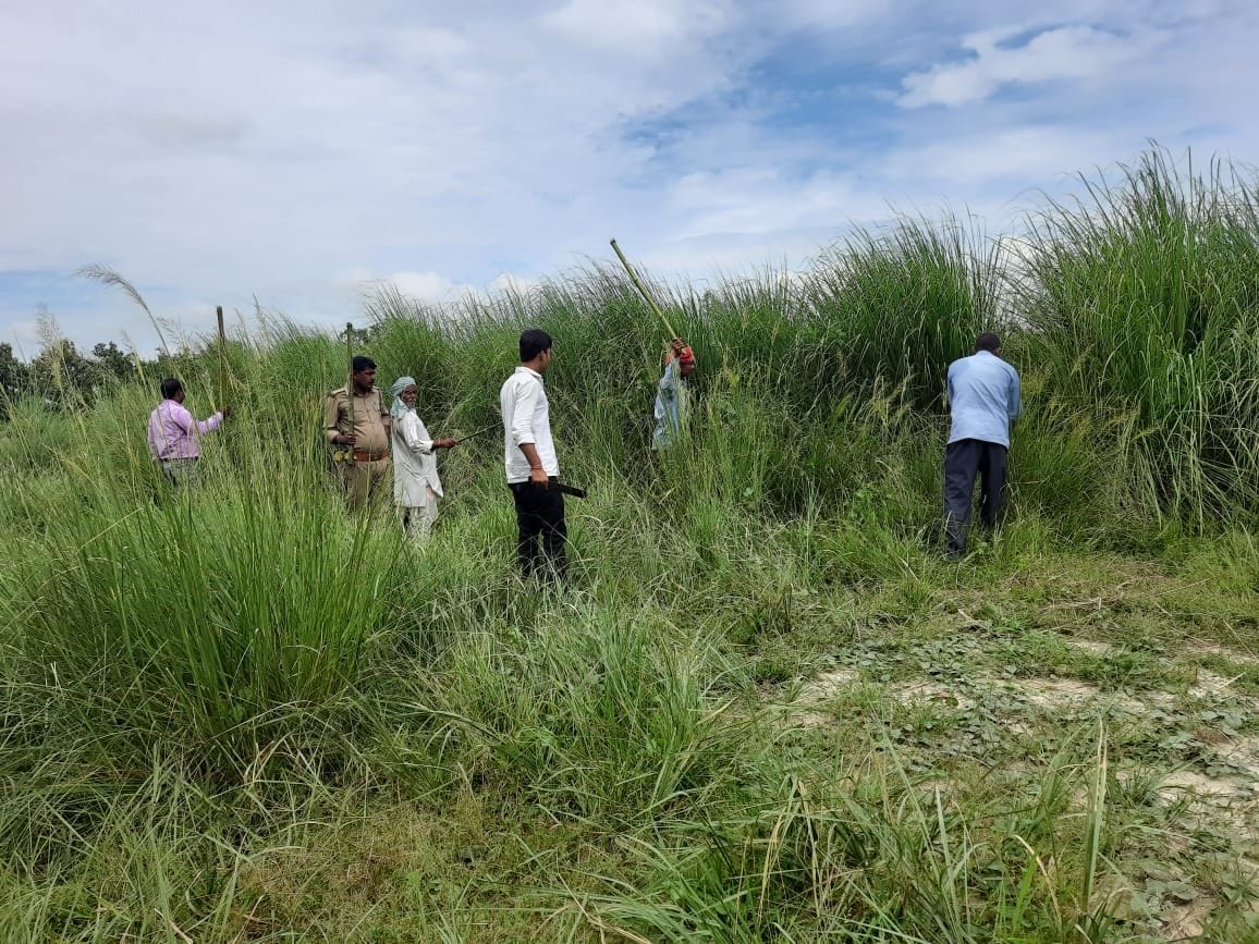 The fear of the wild animal, the villagers doing the rattling