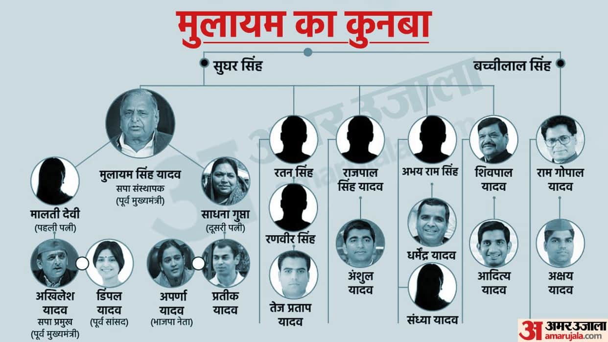 Mulayam Singh Yadav Family Tree know about mulayam singh yadav akhilesh yadav shivpal singh yadav