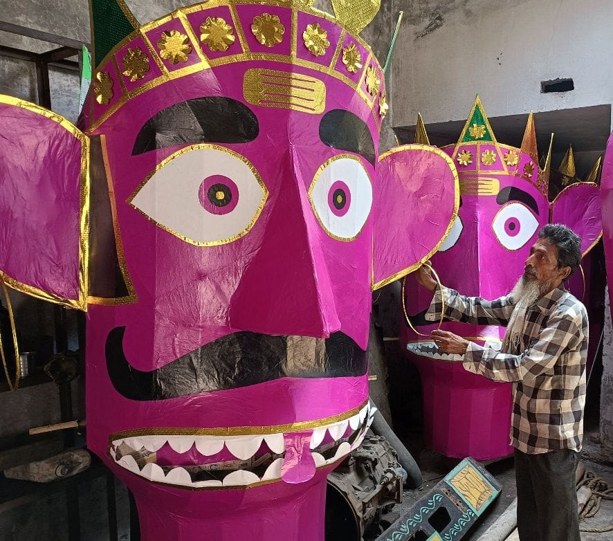 Shahzad's family has been making an effigy of Ravana for five decades