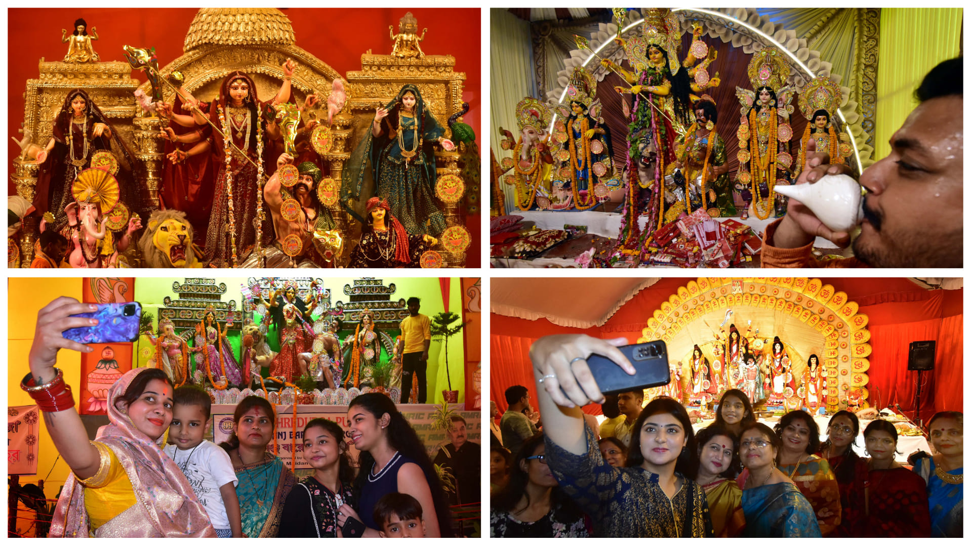 Navratri 2022: On Mahashtami, crowds gathered in pandals and goddess temples. Devi's cheers are echoing all ar